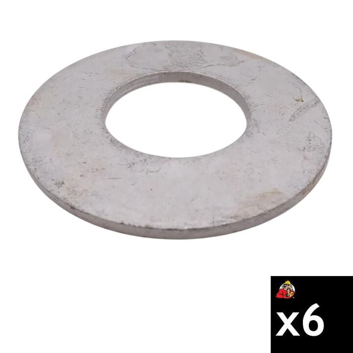 Kubota Parts 0.9 Inch ID x 2 Inch OD Belleville Washer 6-Pieces