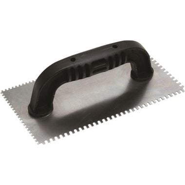 Marshalltown Notched Trowel-1/16 SQ and 1/16 X 1/32 X 1/16 U