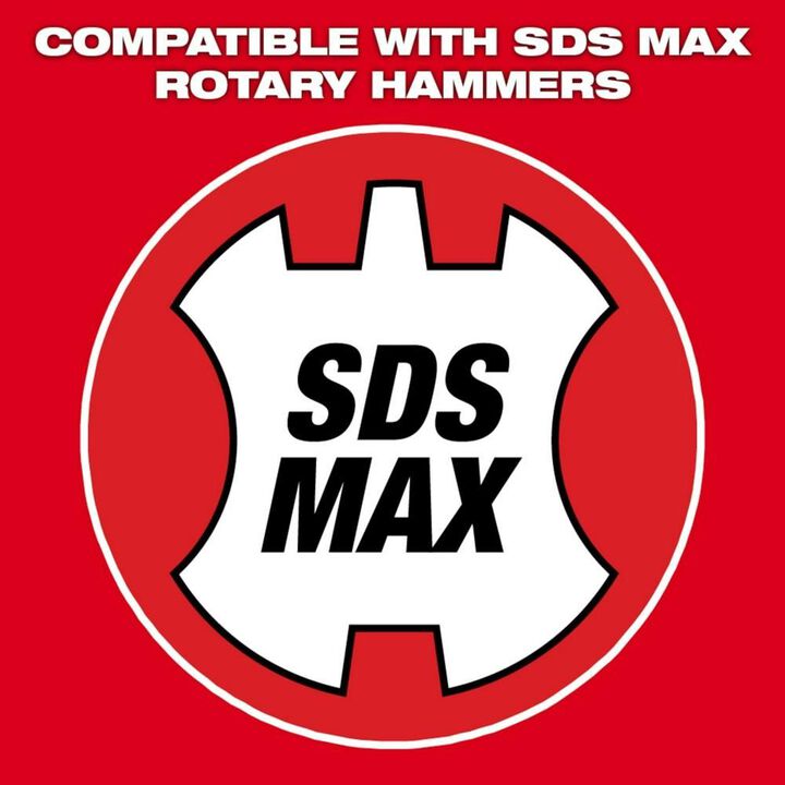 Milwaukee SDS-Max 4-Cutter 5/8 in. x 7-1/2 in. x 13 in., large image number 2