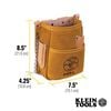 Klein Tools 5 Pocket Tool Pouch Leather, small image number 2