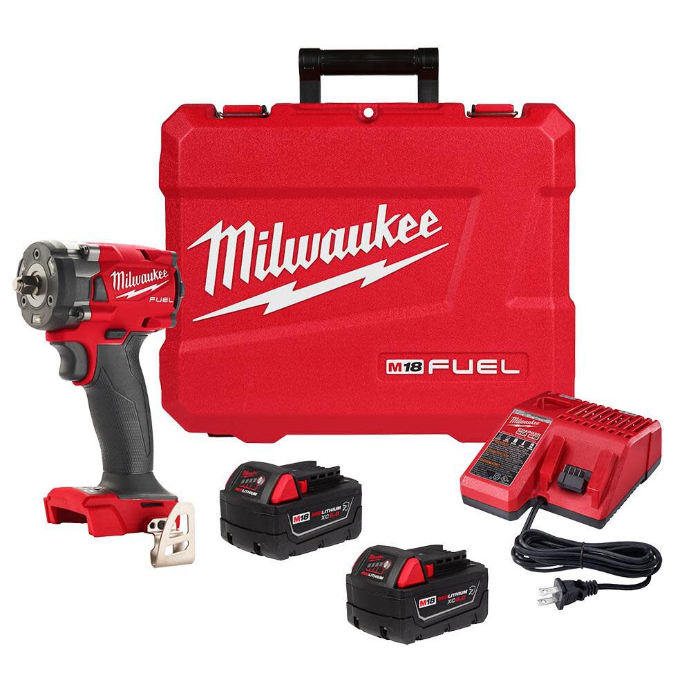 Компактный ударный гайковерт Milwaukee M18 Fuel диаметром 38 дюйма с комплектом фрикционных колец 88990₽