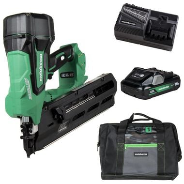 Metabo HPT 18V Cordless 21 Deg Framing Nailer with 4Ah Battery Fuel Gauge