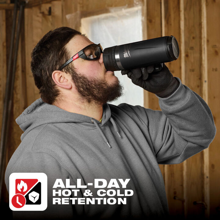 Milwaukee PACKOUT 18 Oz Insulated Mug with Sip Lid Black, large image number 4