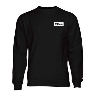 Stihl Cotton/Polyester Unisex Signature Crew Sweatshirt, Black, 2X