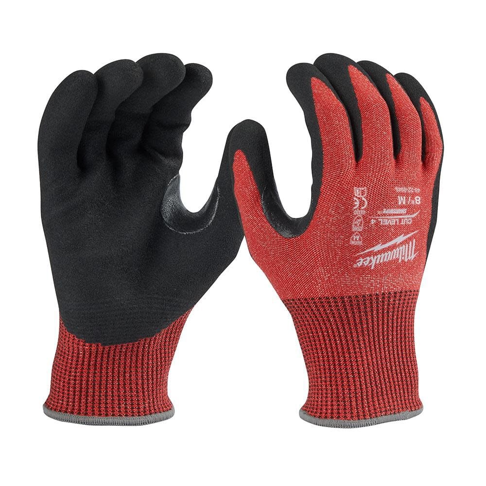 Milwaukee Cut Level 4 Nitrile Dipped Gloves Size Medium - 48-22-8946