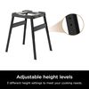 Ninja Woodfire Top and Metal Legs Adjustable Outdoor Grill Stand Black, small image number 4