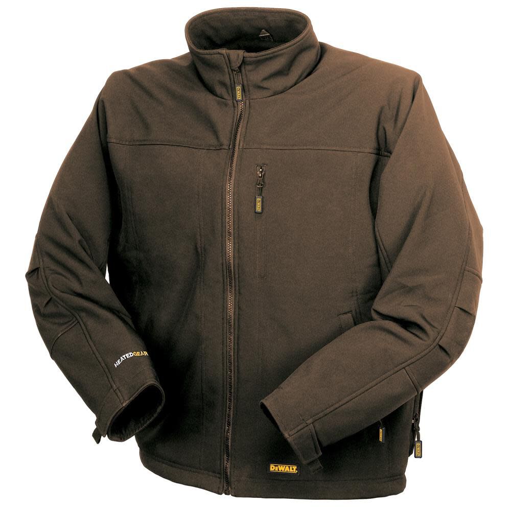 DEWALT Heated Kit Tobacco Soft Shell Work Jacket Small DCHJ060ATD1 S Acme Tools