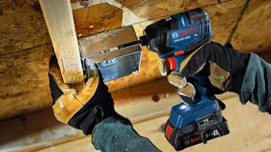 Bosch 18V 2 Tool Combo Kit with Impact Driver GDR18V-1800 Drill/Driver GSR18V-400 with 2 2Ah Batteries, large image number 7