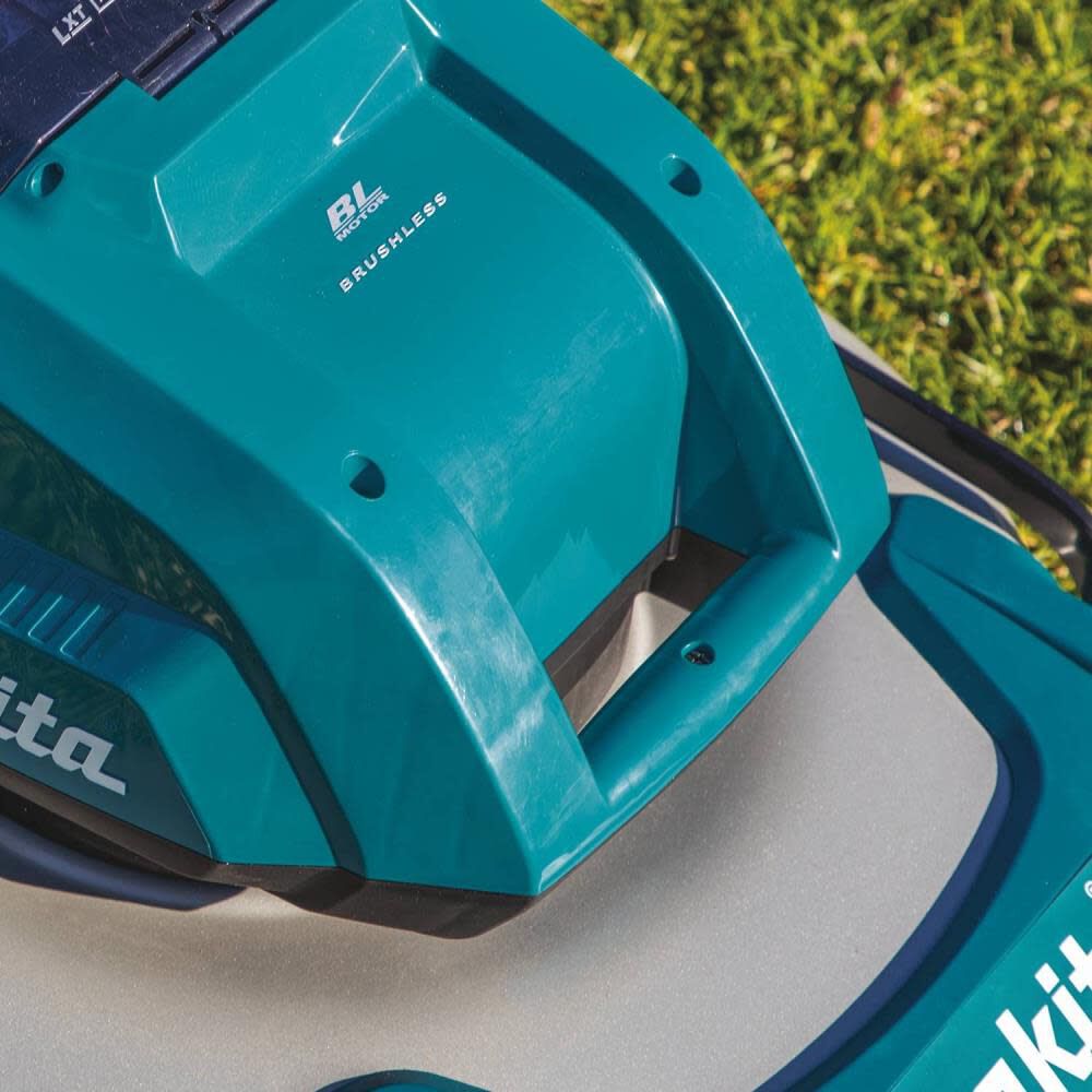 Makita 18V X2 36V LXT Lithium Ion Brushless Cordless 18in Lawn Mower Kit with 4 Batteries 5.0Ah XML03PT1 Acme Tools