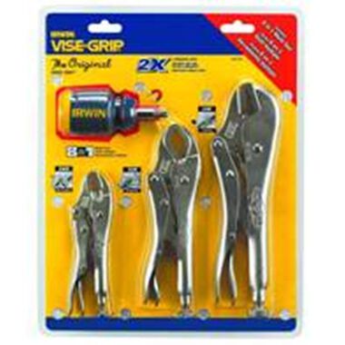 Irwin Locking Pliers 3 piece Set with Screwdriver, large image number 0