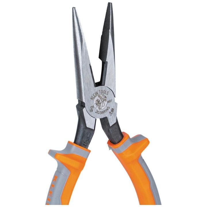 Klein Tools 8 in Long-Nose Insulated Pliers, large image number 5