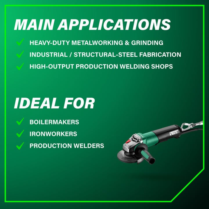Metabo HPT WEPBA 20-150 6 Inch Quick DS BL Angle Grinder, large image number 5