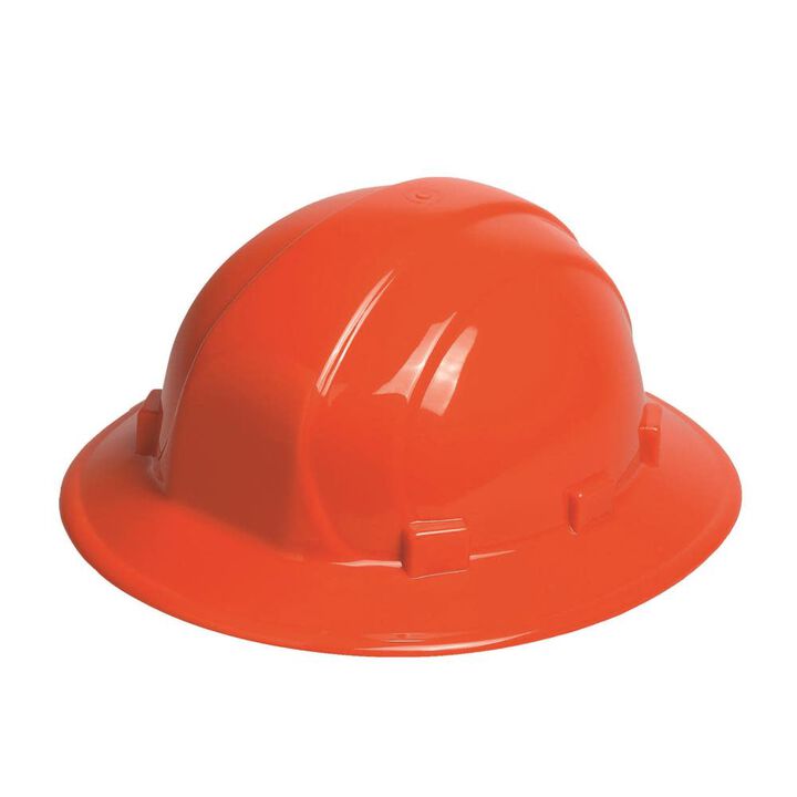 Delta Plus Omega II Slide-Lock Suspension Full Brim Hard Hat - Orange