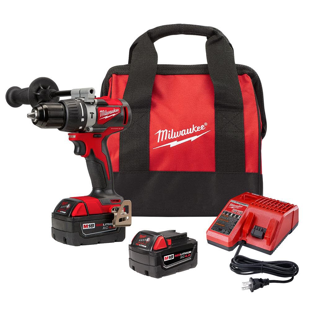 Milwaukee M18 Brushless 1 2 In Hammer Drill Kit 2902 22 - Image 1