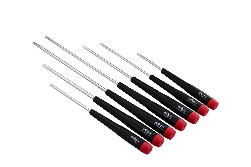 Wiha Precision Slotted and Phillips Screwdriver Set 7 Pieces, large image number 4