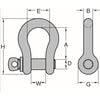 Peerless Chain Forged Carbon Screw Pin Anchor Shackle, 5/8in, 7165lbs, small image number 2