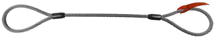 Lift-All 3/4 Inch x 10 Ft Eye & Eye Steel Wire Rope Sling