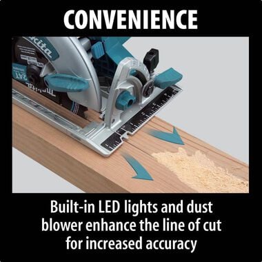 Makita 8-1/4 In. Magnesium Circular Saw with L.E.D. Lights and Electric Brake, large image number 7