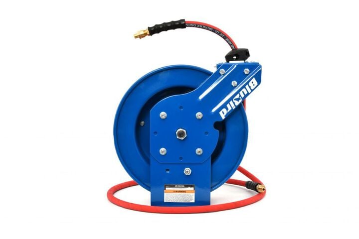 BluBird 1/2 Inch X 50 Ft. Patriot Pro Rubber Air Hose Reel Assembly, large image number 4