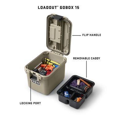 Yeti LoadOut GoBox 15 Gearbox Charcoal, large image number 5