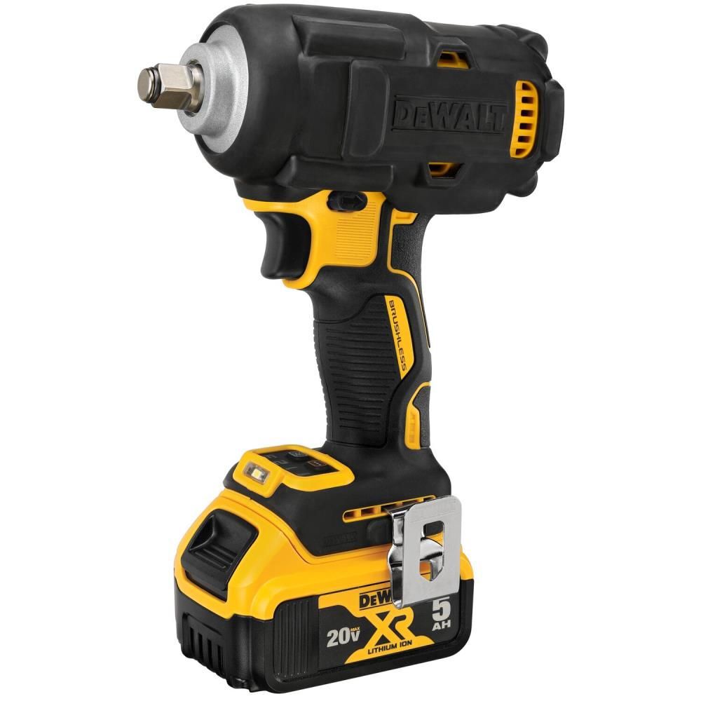 DEWALT 20V MAX XR 1/2in Mid Range Impact Wrench Kit with Hog Ring Anvil, large image number 5