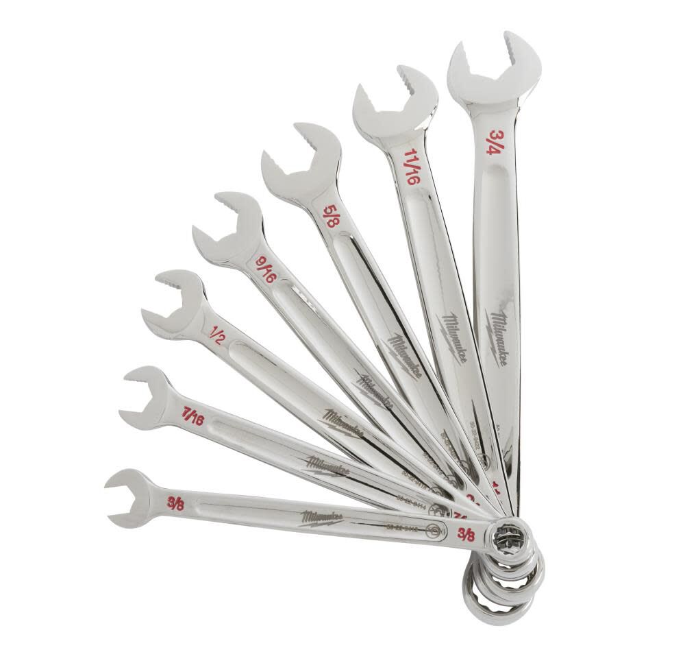 Milwaukee 7-Piece Combination Wrench Set - SAE, large image number 15