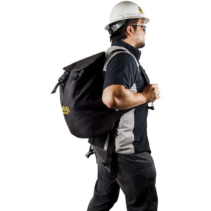Guardian Fall Protection Small Black Polyester Ultra-Sack Backpack, large image number 1