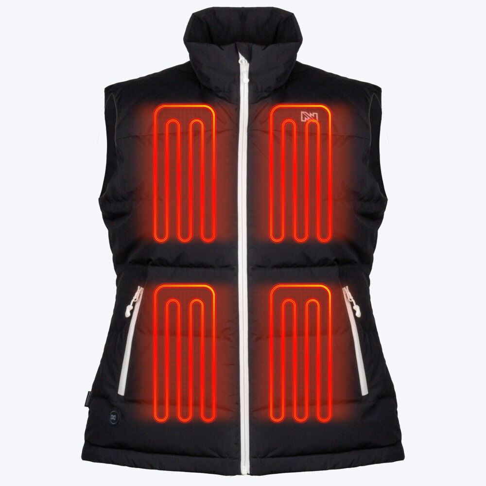 Mobile Warming Crest 2.0 Womens Black Heated Down Vest Kit 7.4V, large image number 6