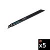 Spyder 9 Inch 8-10 TPI Bi-Metal Reciprocating Saw Blade, 5 Pieces, small image number 1