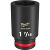 Milwaukee Impact Socket 3/4in Drive 1 7/16in Deep 6 Point, small image number 1