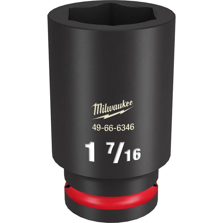 Milwaukee Impact Socket 3/4in Drive 1 7/16in Deep 6 Point, large image number 0