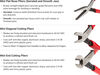 Tekton Mini Pliers Set, 8 Pieces, Needle Nose, Long Nose, Flat Nose, Cutting, small image number 5