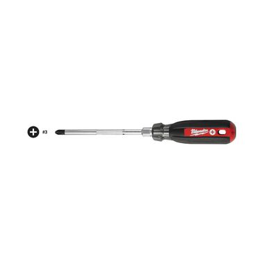 Milwaukee #3 Phillips - 6 in. Cushion Grip Screwdriver, large image number 1