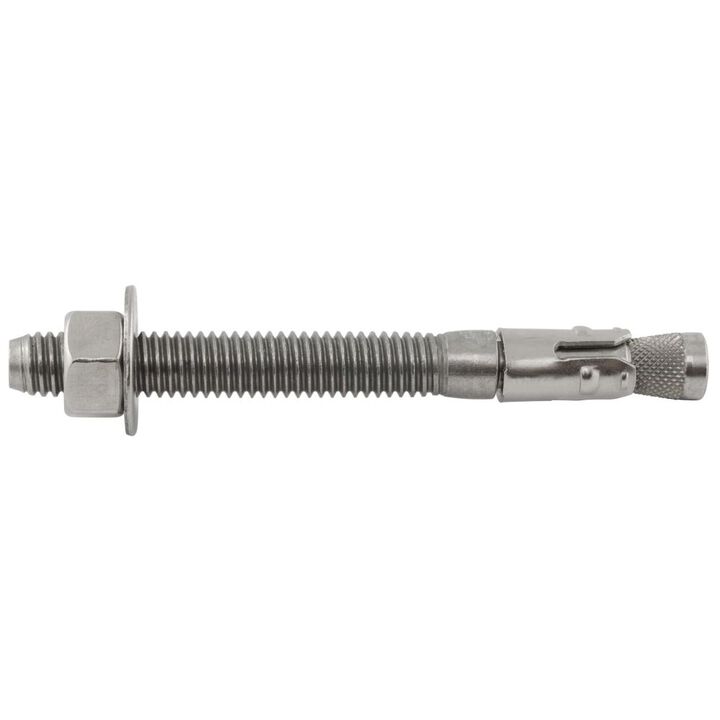 DEWALT 3/8 In. x 3-3/4 In. Power-Stud+ Stainless Steel Wedge Expansion Anchor - 50 Anchors