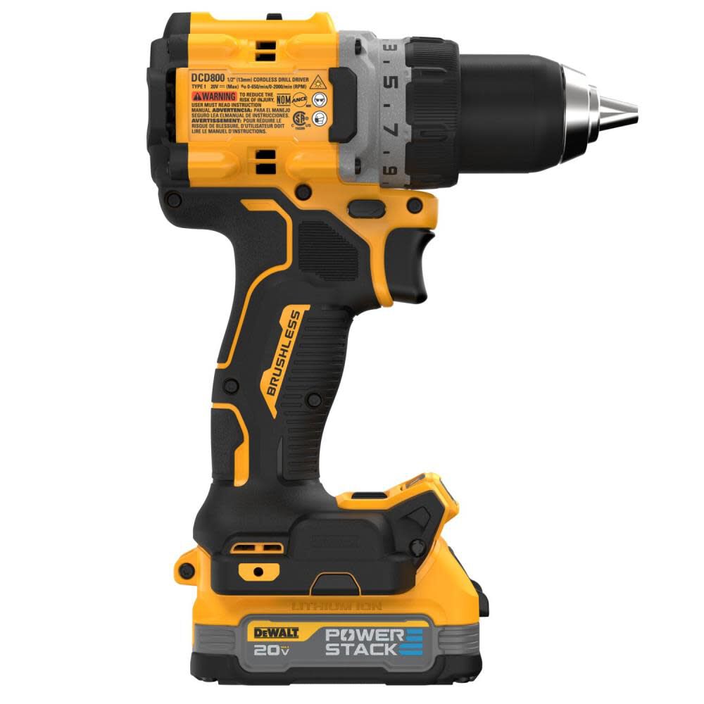 DEWALT 20V XR COMPACT DRILL DRIVER with POWERSTACK, large image number 14