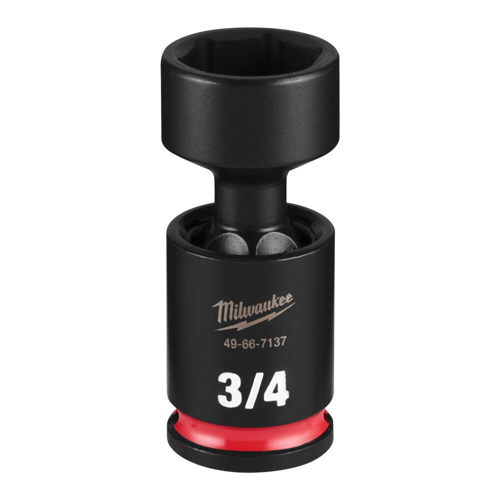 Milwaukee SHOCKWAVE Impact Duty 3/8 Inch Drive 3/4 Inch Standard Swivel Socket - 49-66-7137