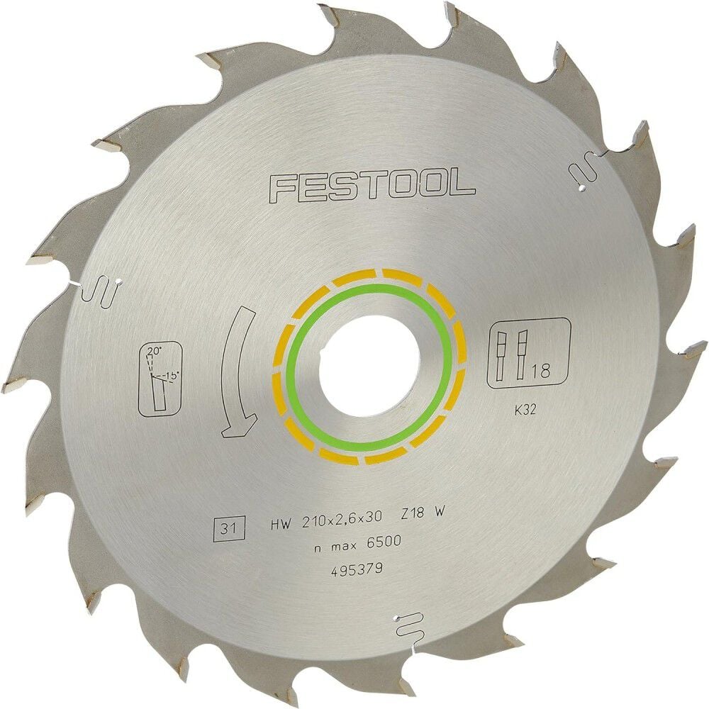 Festool 8-1/4in Diameter 18T Panther Ripping Saw Blade, large image number 1