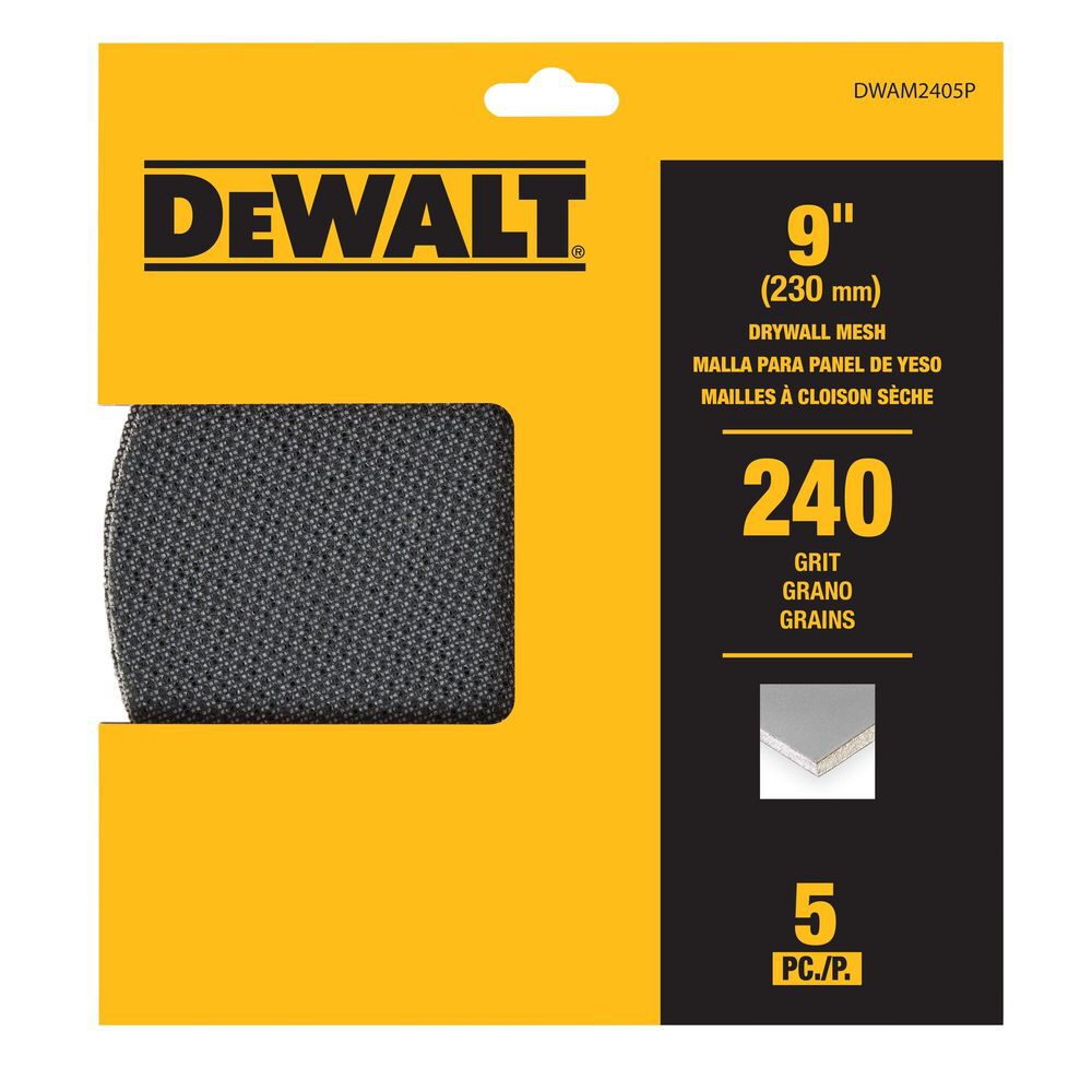 DEWALT 9in Sanding Mesh 240x 5pk, large image number 2