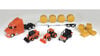 Kubota Miniature Toy Tractors Set with Trailer, Skid Steer, Vehicle, small image number 2