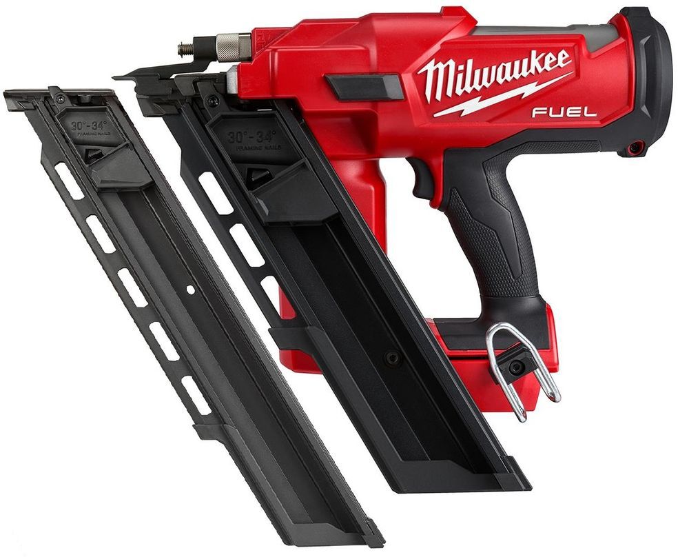 Milwaukee M18 FUEL 30 Degree Framing Nailer (Bare Tool) & Extended Capacity Magazine Bundle, large image number 1