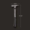Stiletto TIBONE 15oz Smooth/Curved Titanium Framing Hammer, small image number 3