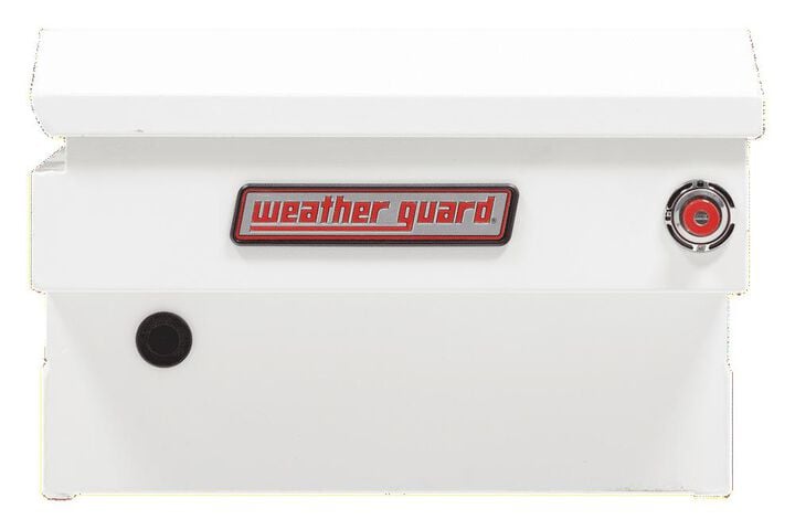 Weather Guard Saddle Truck Tool Box Steel Compact White, large image number 3