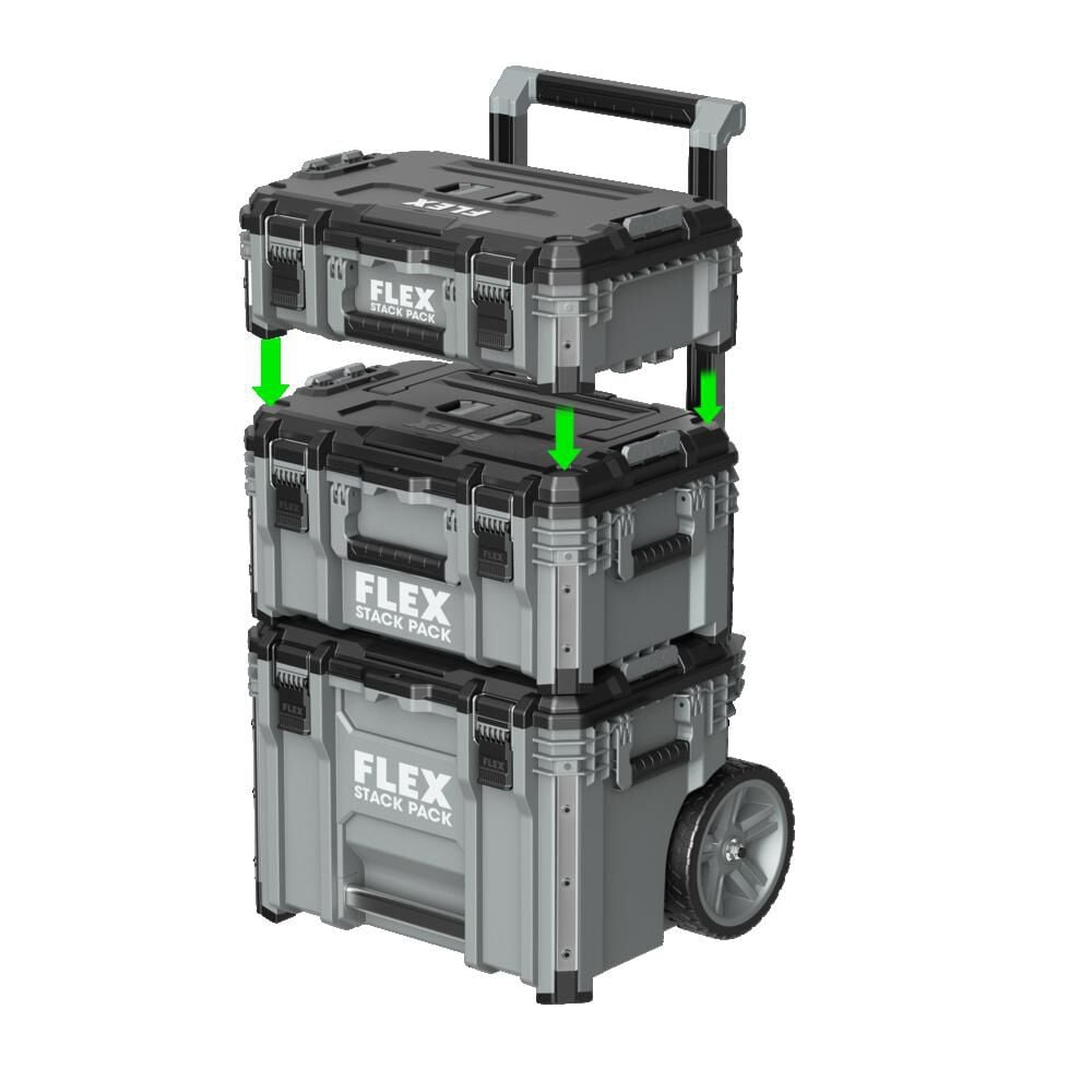 FLEX Stack Pack Rolling Tool Box FS1101 Acme Tools