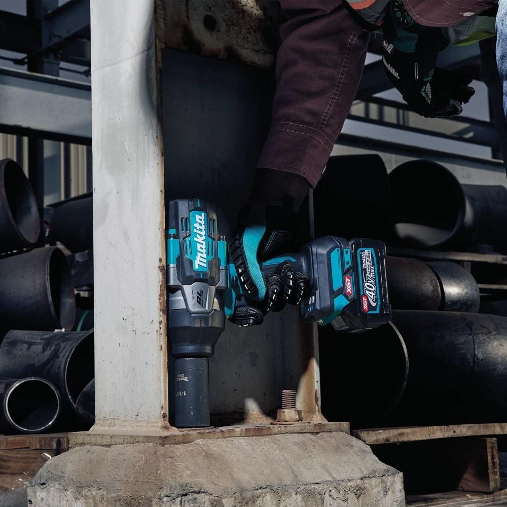 Makita 40V max XGT Brushless Cordless 4-Speed High-Torque 1/2 Inch Square Drive Impact Wrench 2.5Ah Kit with Friction Ring Anvil, large image number 6