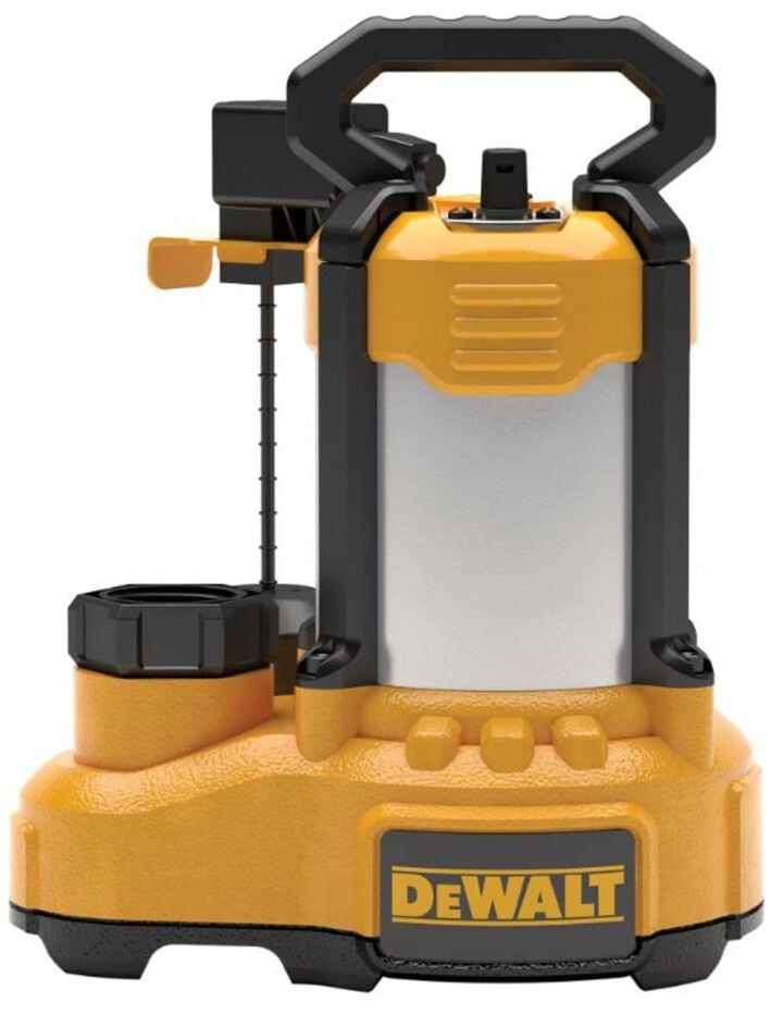 DEWALT Submersible Sump Pump 1/2 HP Stainless Steel/Cast Iron Vertical, large image number 2