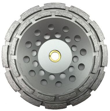 Diteq 7in CD-33 Double Row Diamond Cup Wheel 7/8in-5/8in, large image number 0