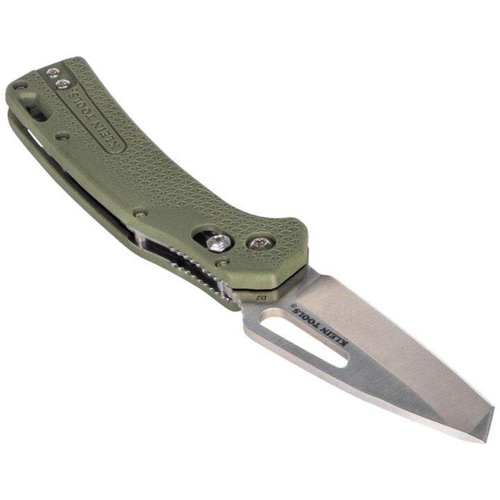 Klein Tools KTO Tanto Blade Knife, Moss Green, large image number 4
