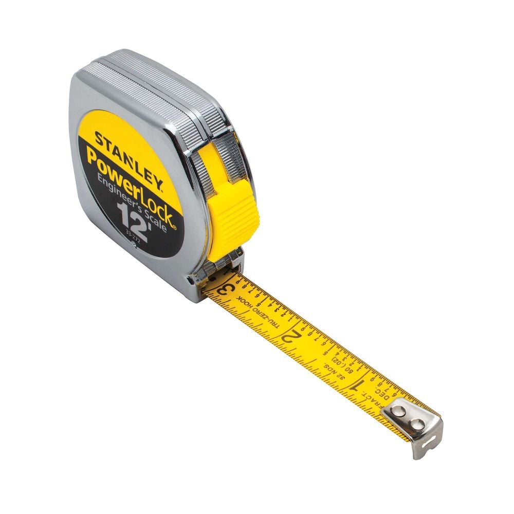 Stanley Powerlock Decimal Tape Rule Tape Measure 1/2 Inch x 12 Ft., large image number 8