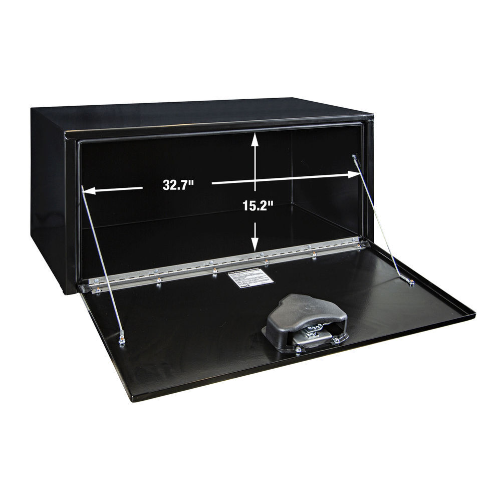 Buyers Products Company 18x18x36 Inch Black Steel Underbody Truck Box, large image number 5