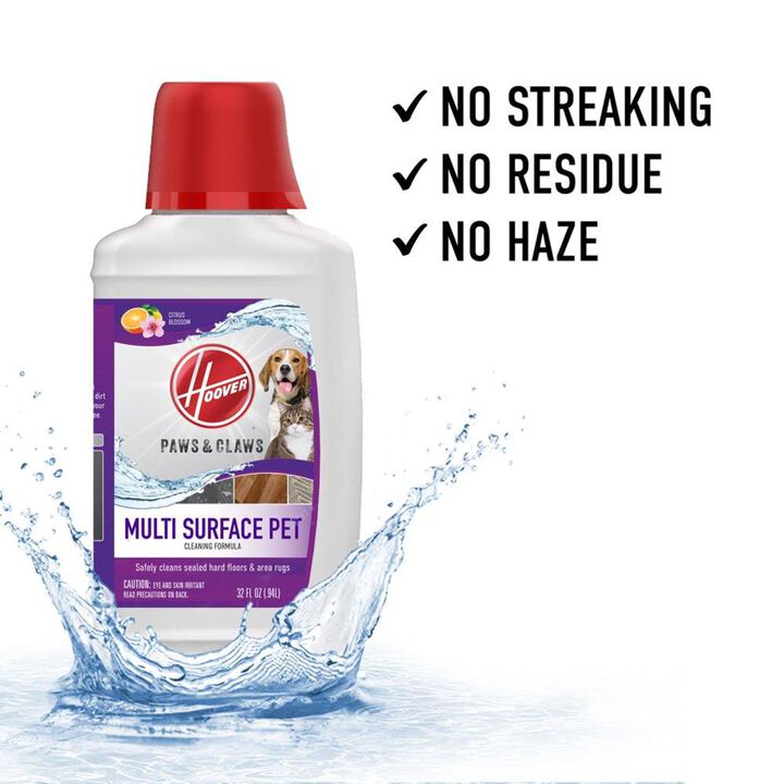 Hoover Residential Vacuum 32oz Paws & Claws Multi-Surface Cleaning Formula for Sealed Floors Citrus Blossom Scent Pack of 2, large image number 3